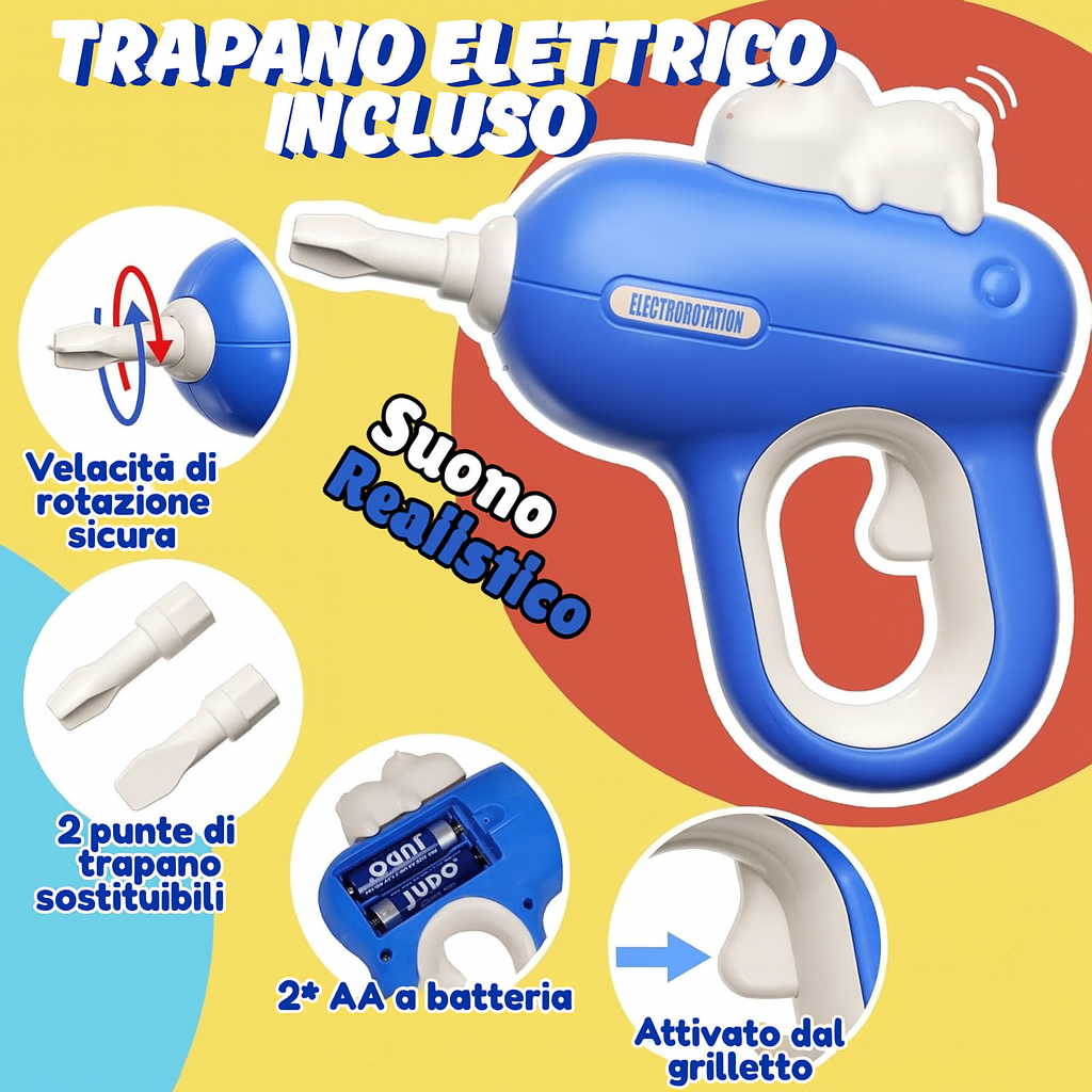 Kit Hippo Montessori All-in-One per Bambini