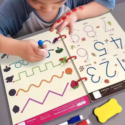 Quaderno Magico Riutilizzabile per Tracciare – Metodo Montessori
